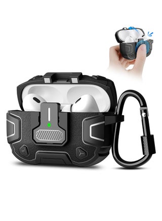 Case for Airpods Pro 2  Airpods Pro 2nd Generation Case with Secure Lock Magnets Full Body Shockproof Protective Case 2022 One Click Pop up 360 Degree Full Protection, Hybrid Drop Protection Black - pzsku/ZB1E422E4B999F5473054Z/45/_/1711332944/0578bdca-0d92-49dd-ab86-4d31c1d7d135