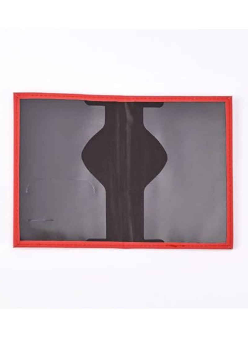 SOLDOUT Passport Protection Case Ticket Holder PU Leather Card Sleeve Multi-function ID For Cabin Flight Crew Pilot Traveller Tourist Couples (Red) - Image 2