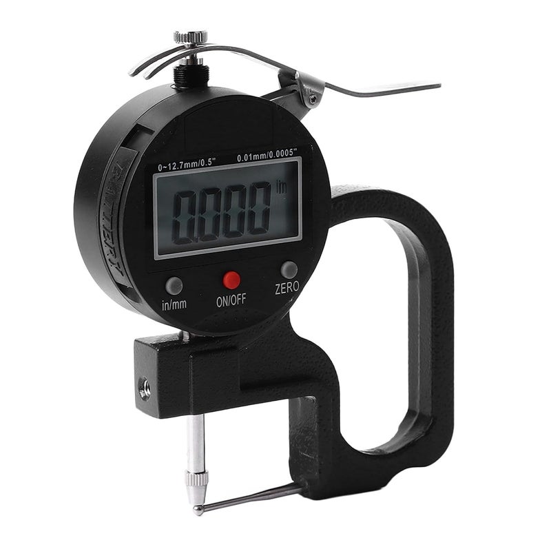 Digital Thickness Gauge 0 0005 Inch Resolution Aluminum Alloy Industrial Fabric Measuring Tool - Image 5