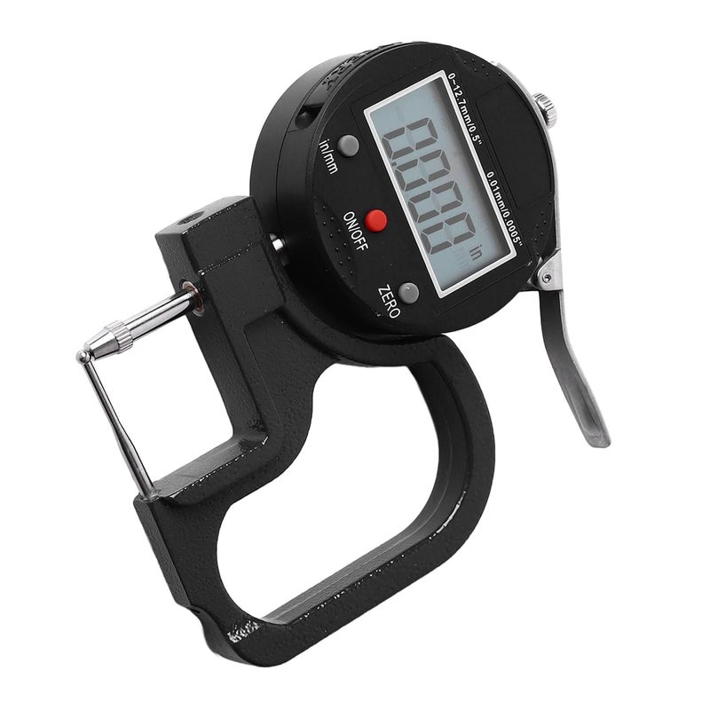 Digital Thickness Gauge 0 0005 Inch Resolution Aluminum Alloy Industrial Fabric Measuring Tool - Image 3