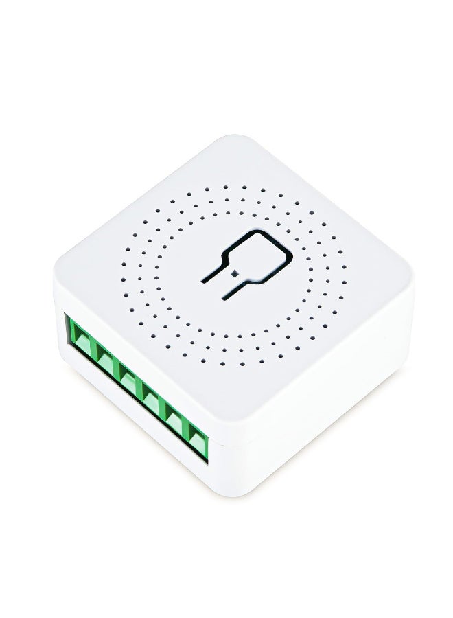 HomeKit WiFi Smart Relay Switch, 16A Mini Wireless Timer Module, Remote & Voice Control, Works with Alexa & Echo, App Control for Smart Home Automation (1PCS)