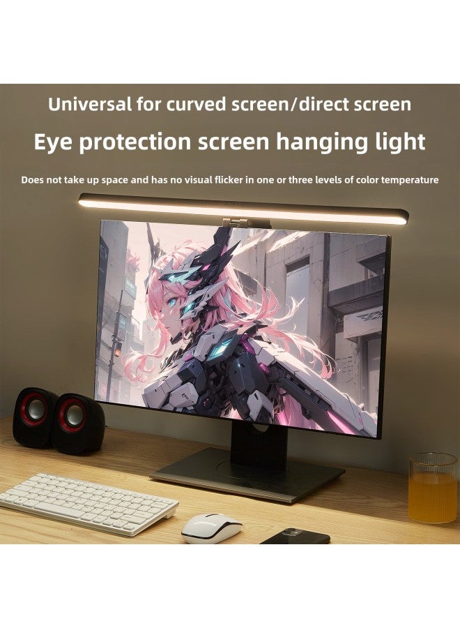 Timing Dimming Anti-blue Light Asymmetric Eye Protection Lamp Led Desk Lamp Computer Lamp Display Screen Hanging Lamp-Specifications:TB-30S Timing Dimming White  - Image 3