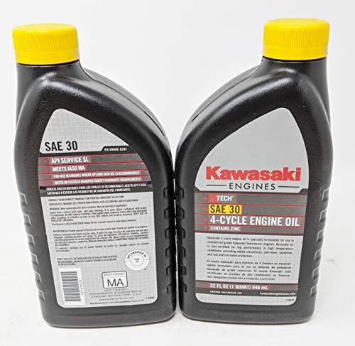 Kawasaki Pack of 2 99969-6281 SAE30 4-Cycle Engine Oil Quart - Image 2