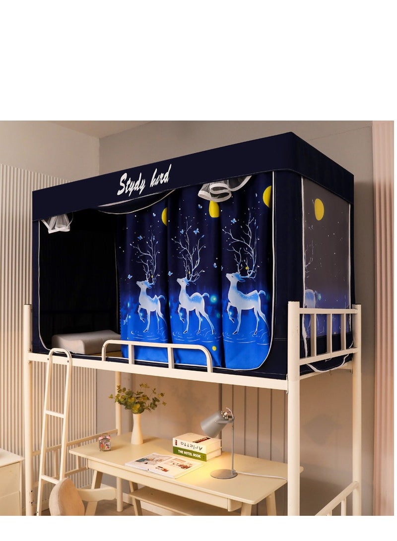 Y&D Bed Canopy Tents Curtain Blackout Curtain Single Bed Tent Curtain Student Shading Cloth Bed Canopy Mosquito Net Student Sleep Privacy Protection - Image 1