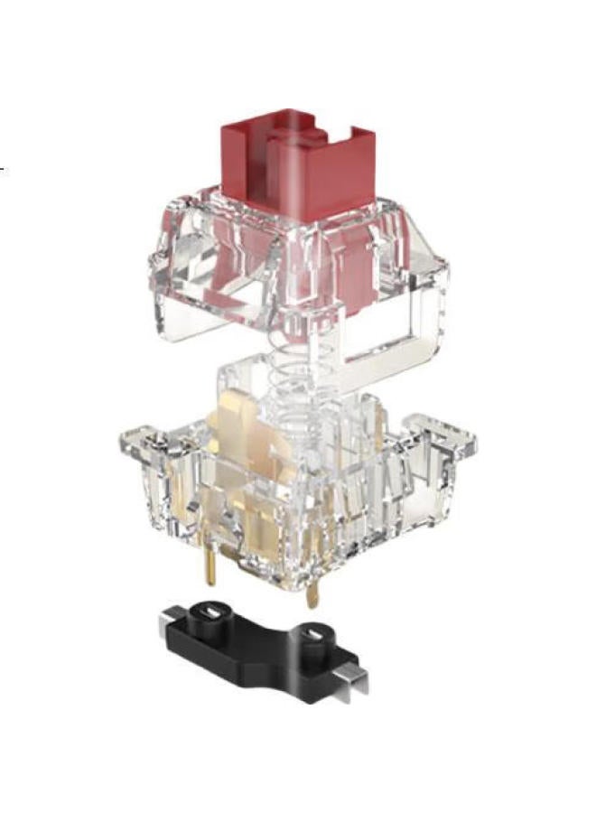 A4Tech Rk90S 98-Key Wired/Wireless/Bluetooth Tri-Mode Customizable Mechanical Keyboard Hot-Swappable Gaming Chicken Cs Strike Cf Esports Blood Hand Ghost Pixel War Blue - Image 2