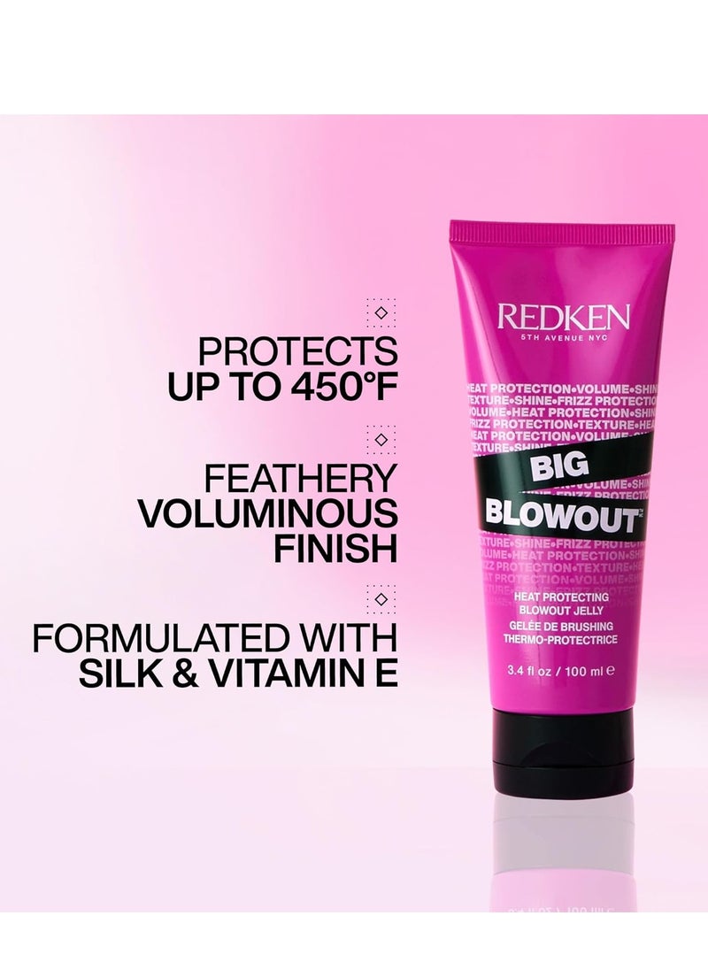 REDKEN - Redken Big Blowout Heat Protection Jelly Serum | Offers Shine and Texture | Frizz Control | Volume for Fine Hair | Blowdry Gel | For All Hair Types - Image 1