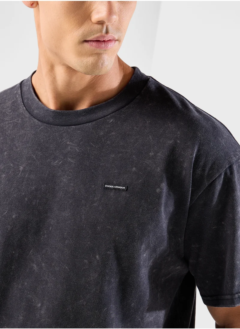 اندر ارمور Oversized Heavyweight Logo T-Shirt