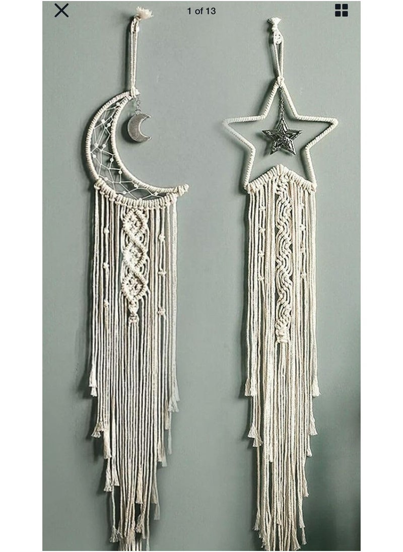 ماركة غير محددة زينة رمضان قطعتين مكرمية هلال ونجمة  - Image 5