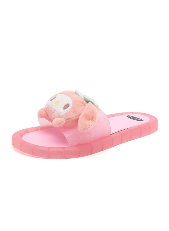 SHAKA Luminous Slippers Children Parent-child Crystal Shoes Outer Wear Flash Light Cartoon Cute Cool Spongebob Squarepants Women Hair - Image 5