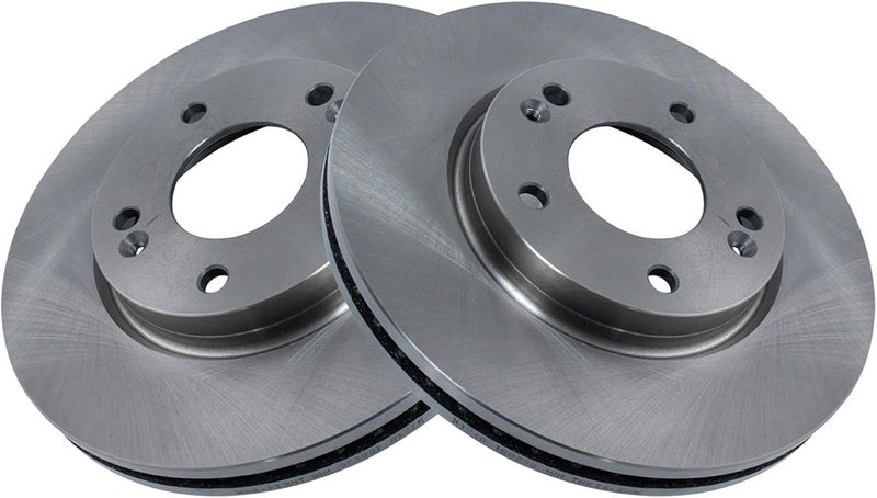 TRQ Front Brake Rotor Set Vented Compatible with 2001-2006 Hyundai Santa Fe - Image 3
