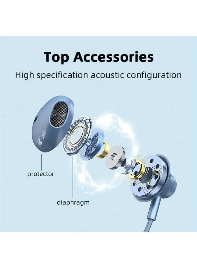 3 5mm Red Half In Ear Wired Headphones with Mic for iPhone Android Xiaomi Redmi - Image 5