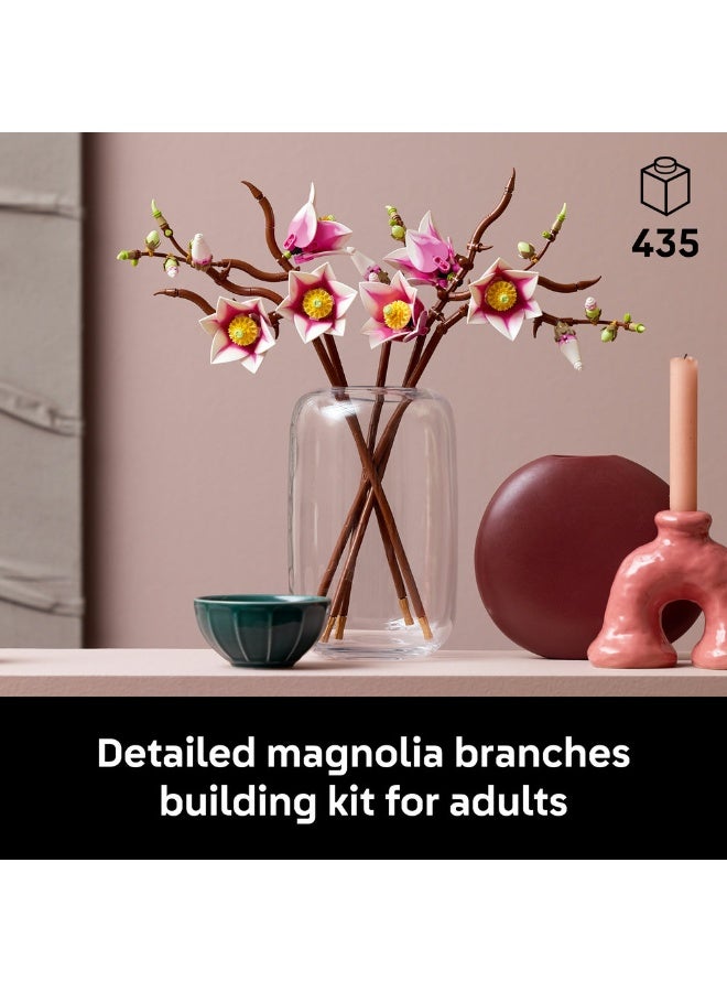 LEGO Botanicals Magnolia Branches - Faux Flowers Set 11510 (Age 18+, 435 Pieces) - Image 3