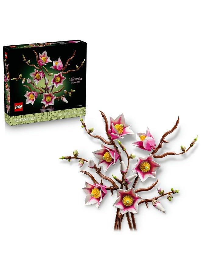 LEGO Botanicals Magnolia Branches - Faux Flowers Set 11510 (Age 18+, 435 Pieces) - Image 1