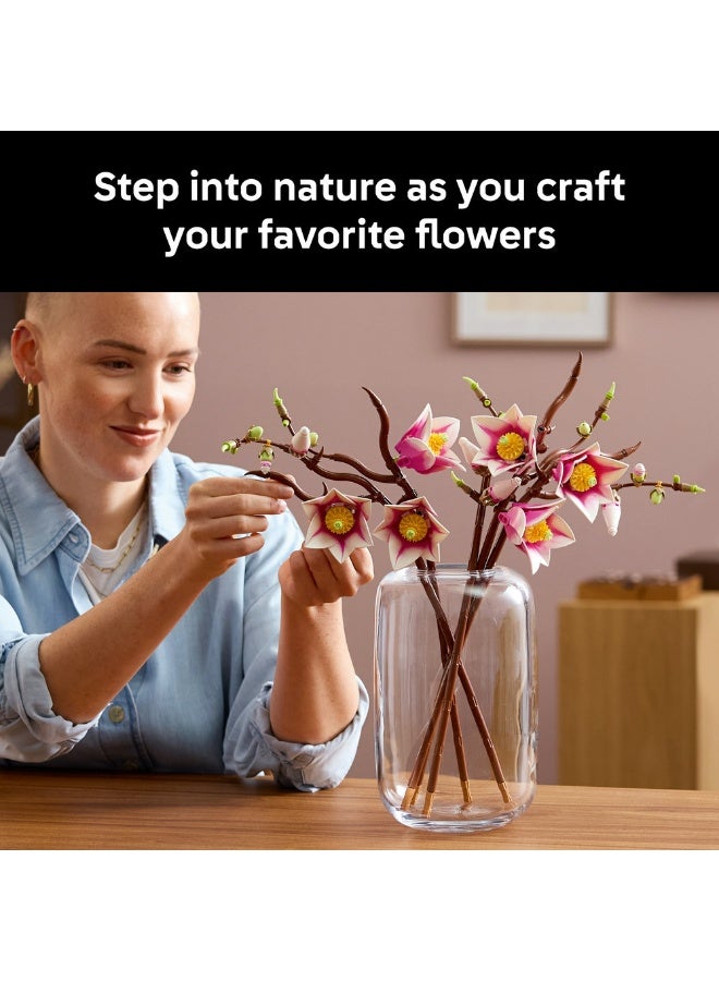 LEGO Botanicals Magnolia Branches - Faux Flowers Set 11510 (Age 18+, 435 Pieces) - Image 4