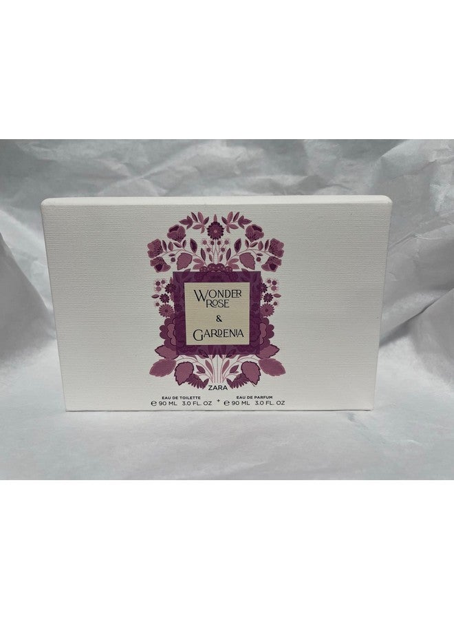 زارا عطر Wonder Rose Edt & Gardenia Edp 90 مل + 90 مل (3.0 أونصة سائلة)