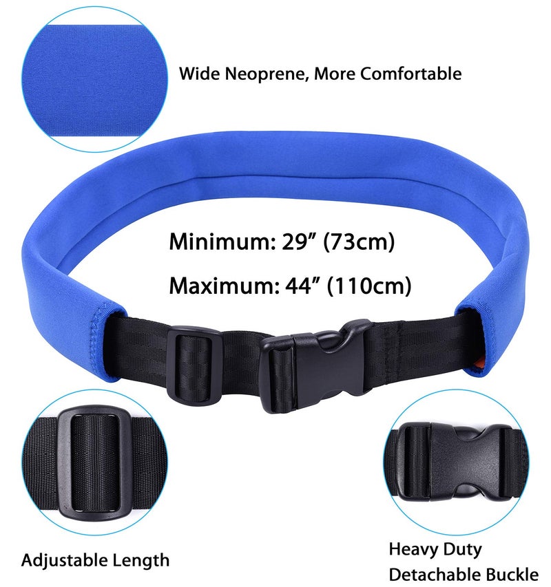 Wisdompro Swim Training Belt, 2M Swim Bungee Cords Resistance Band, Swim Tether Stationary Swimming Harness, Static Swimming Belt for Pool - Blue - Image 3