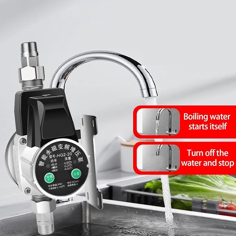 24V Permanent Magnet Frequency Conversion Automatic Water Heater Faucet Booster Color A - Image 2