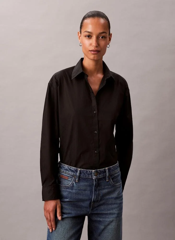 Calvin Klein Jeans All Over Print Logo Long Sleeve Shirt