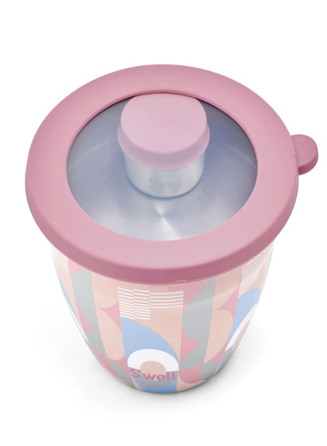 S'well Stainless Steel Salad Bowl Kit 64oz, Dusty Pink Daydream, Comes with 2oz Mini Canister and Removable Tray for Organization, Leakproof, Easy to Clean, Dishwasher Safe - Image 1