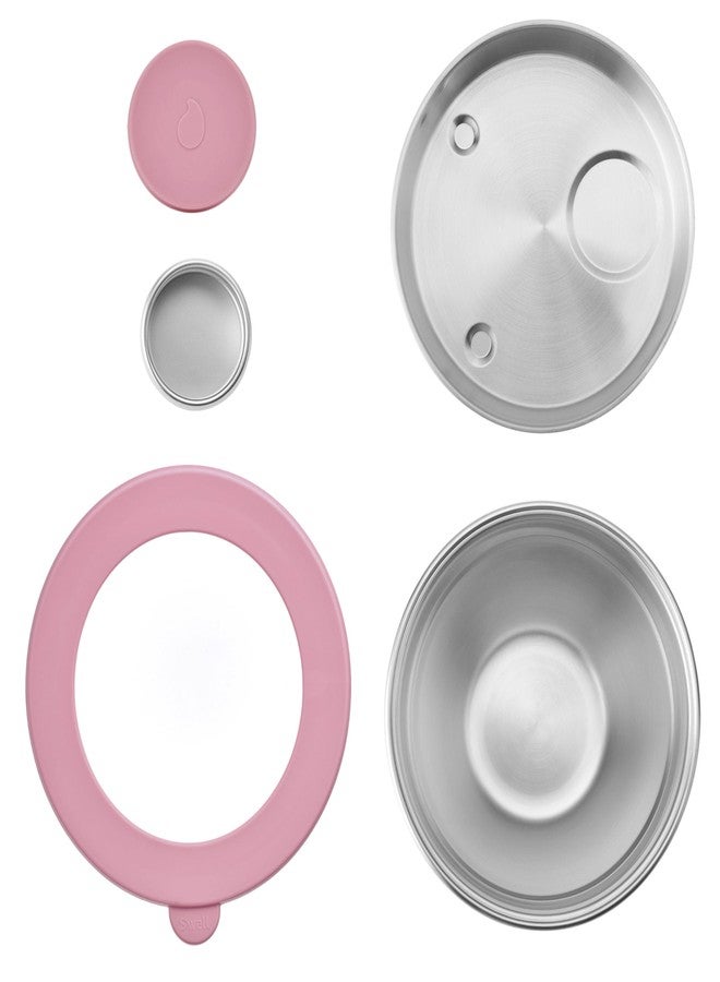 S'well Stainless Steel Salad Bowl Kit 64oz, Dusty Pink Daydream, Comes with 2oz Mini Canister and Removable Tray for Organization, Leakproof, Easy to Clean, Dishwasher Safe - Image 2