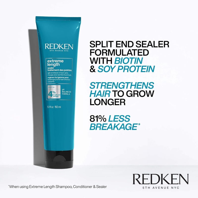 Redken Extreme Length Leave-In Treatment For Hair Growth - Seals Split Ends & Prevents Breakage, Infused With Biotin - Image 3