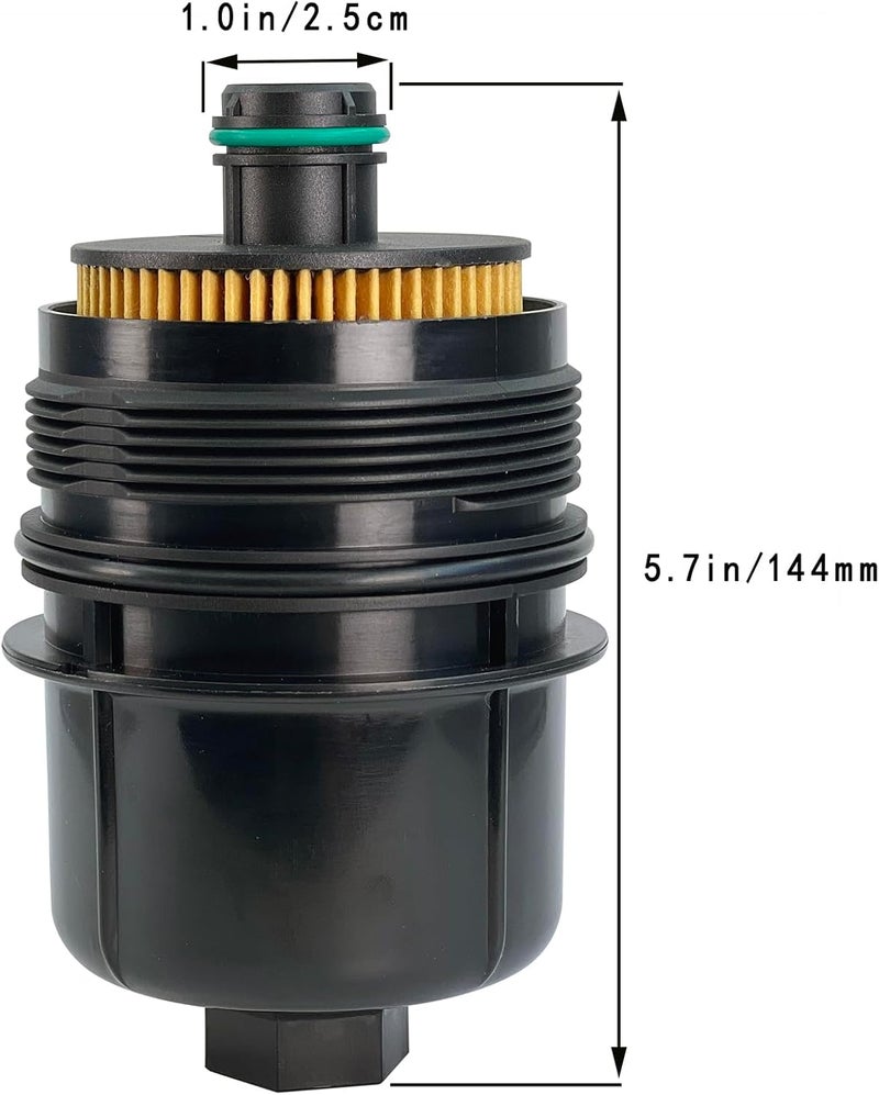 ZIMGLOBAL Ecodiesel Engine Oil Filter 68507598AA 68498720AA for Ram 1500 and Jeep Wrangler - Image 5