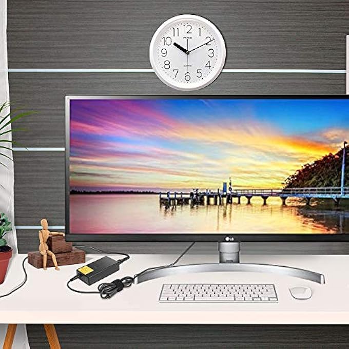 rayihni محول طاقة 19 فولت DC لجهاز سامسونج أوديسي G5 G4 G5A G3A شاشة الألعاب LC34G55TWWR S34J550WQR C32G73TQSR S28AG700NU LS27AG502NU C27G55 C32G55 C27RG50FQU LU28R550UQ LS27BG400EUXX شاحن - Image 2