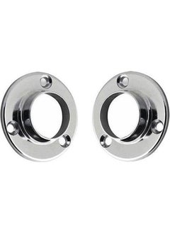 Eym 20 Pieces Metal Round Cabinet Hanger Pipe Flange Chrome  - Image 2
