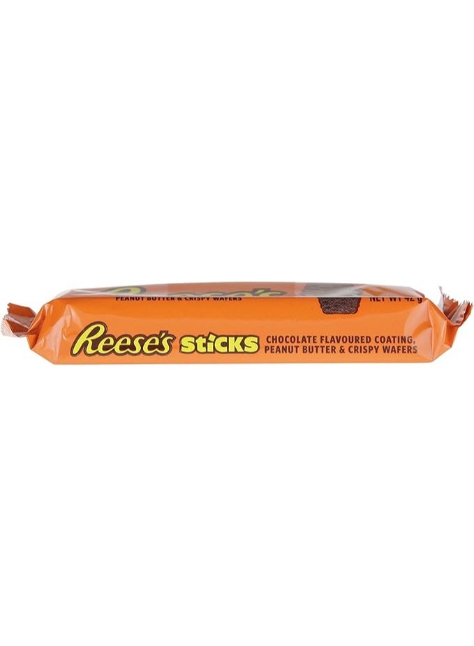 Reese's Sticks Crispy Wafer & Peanut Butter Creme – Milk Chocolate Coated – Pack of 2 (42g each) - Image 3