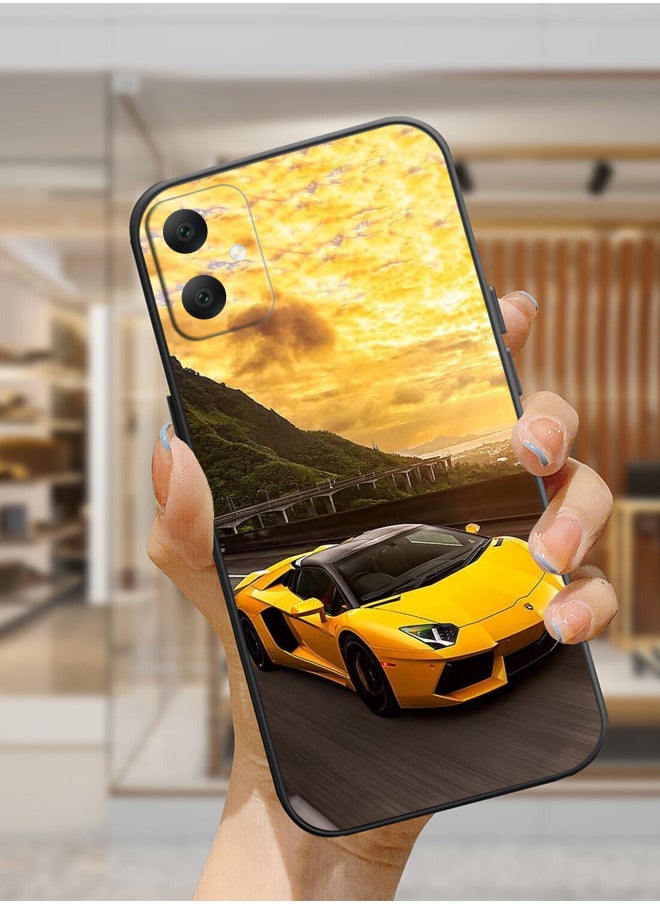 Generic - Protective Shockproof Case Cover For Samsung Galaxy A05 Lamborghini car beach design Drawing - Image 1