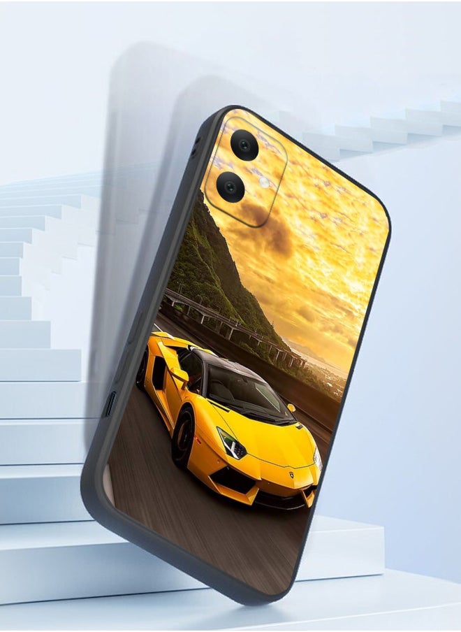 Generic - Protective Shockproof Case Cover For Samsung Galaxy A05 Lamborghini car beach design Drawing - Image 1