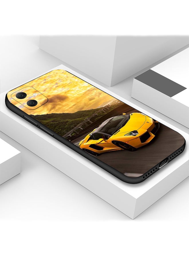 Generic - Protective Shockproof Case Cover For Samsung Galaxy A05 Lamborghini car beach design Drawing - Image 1