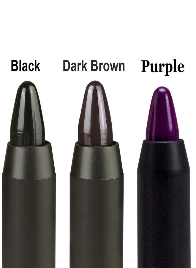 Joyous Professional Hair Chalk Temporary Hair Dye Non-toxic Hair Color Crayon Cover White Hair Color Patch (3packs-black-dark Brown-purple) - Image 2