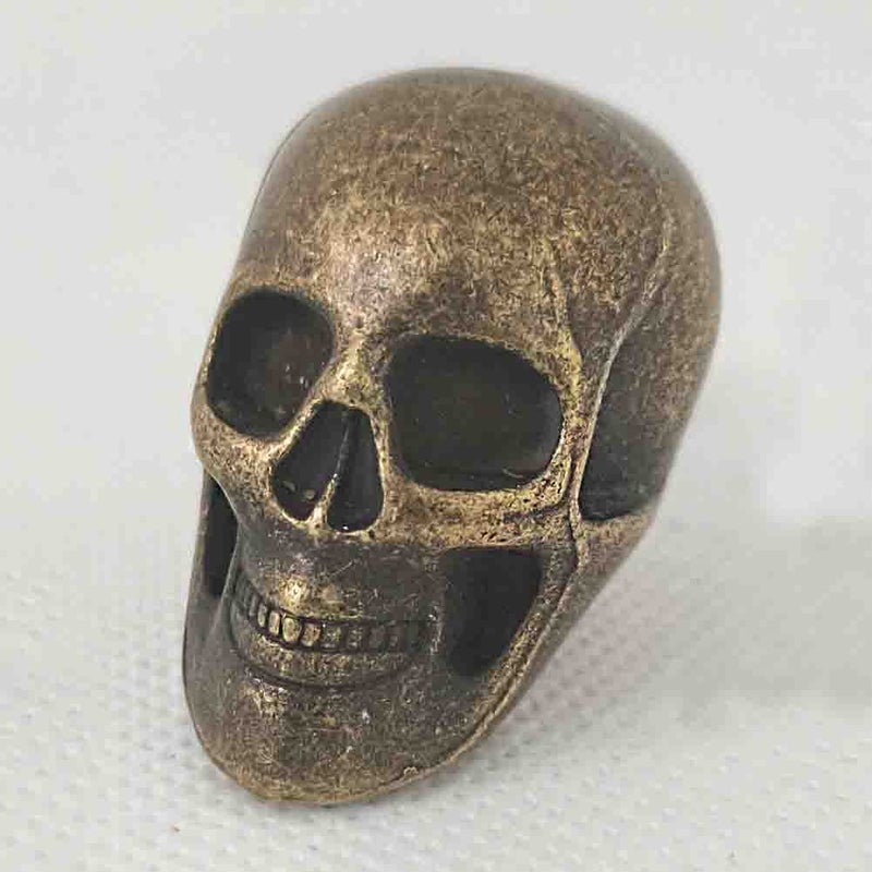 Cucumis Skull Knobs 4 Pcs Zinc Alloy Heavy Drawer Handle Cabinet Hardware Kitchen Cabinet Pulls Cupboard Handles Dresser Drawer Knobs Kitchen Cabinet Hardware with Screws (Bronze) - Image 2