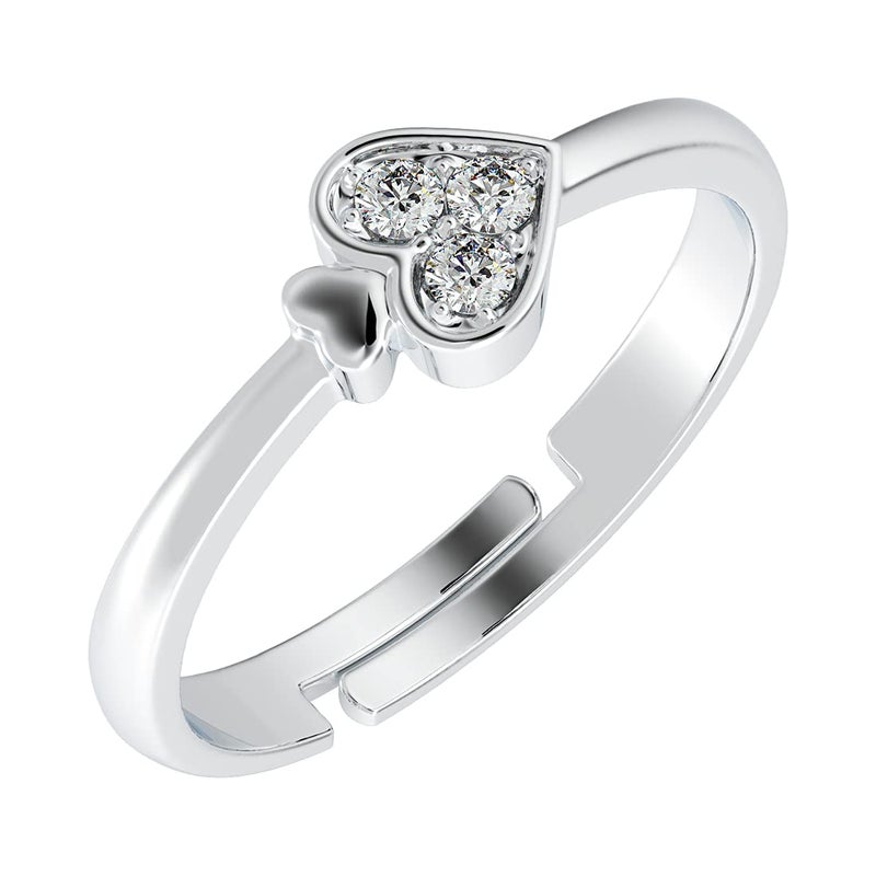 CLARA Pure Real 925 Sterling Silver Adjustable Ring Band | Multiple Design Options | Gift for Women and Girls - Image 1