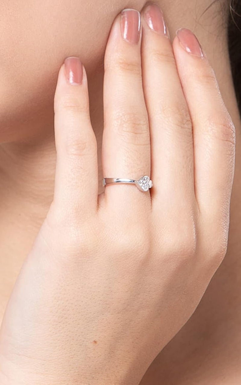 CLARA Pure Real 925 Sterling Silver Adjustable Ring Band | Multiple Design Options | Gift for Women and Girls - Image 4