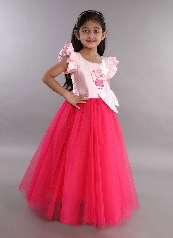 PinkChick فستان غ gown ببيبا الخنزير الوردي للفتيات - Image 3