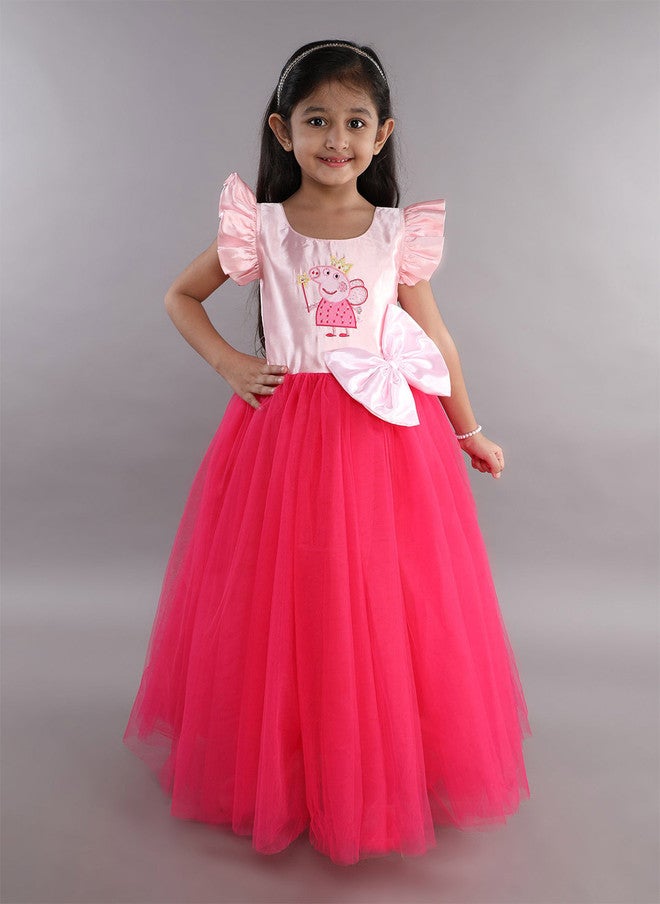 PinkChick فستان غ gown ببيبا الخنزير الوردي للفتيات - Image 1
