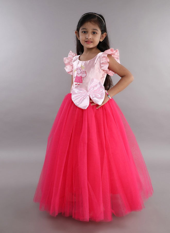 PinkChick فستان غ gown ببيبا الخنزير الوردي للفتيات - Image 4