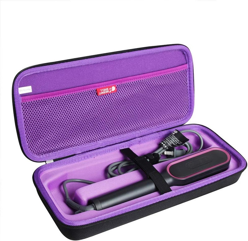 Hermitshell Hard Travel Case for TYMO Ring Hair Straightener Brush BlackRosy