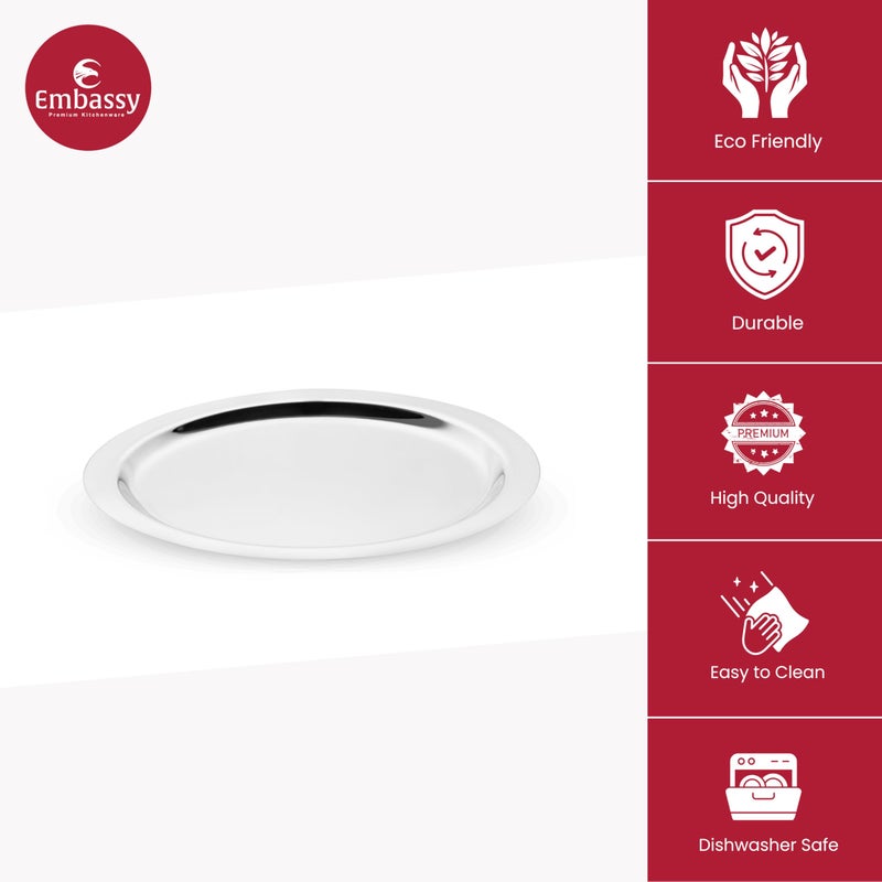 Embassy Stainless Steel Multipurpose Lid/Ciba Cover | Set of 12 | Size - 7 to 18 | Cover/Lid for Utensils, Tava, Topes, Kadhai, Pots and Pans - Image 3