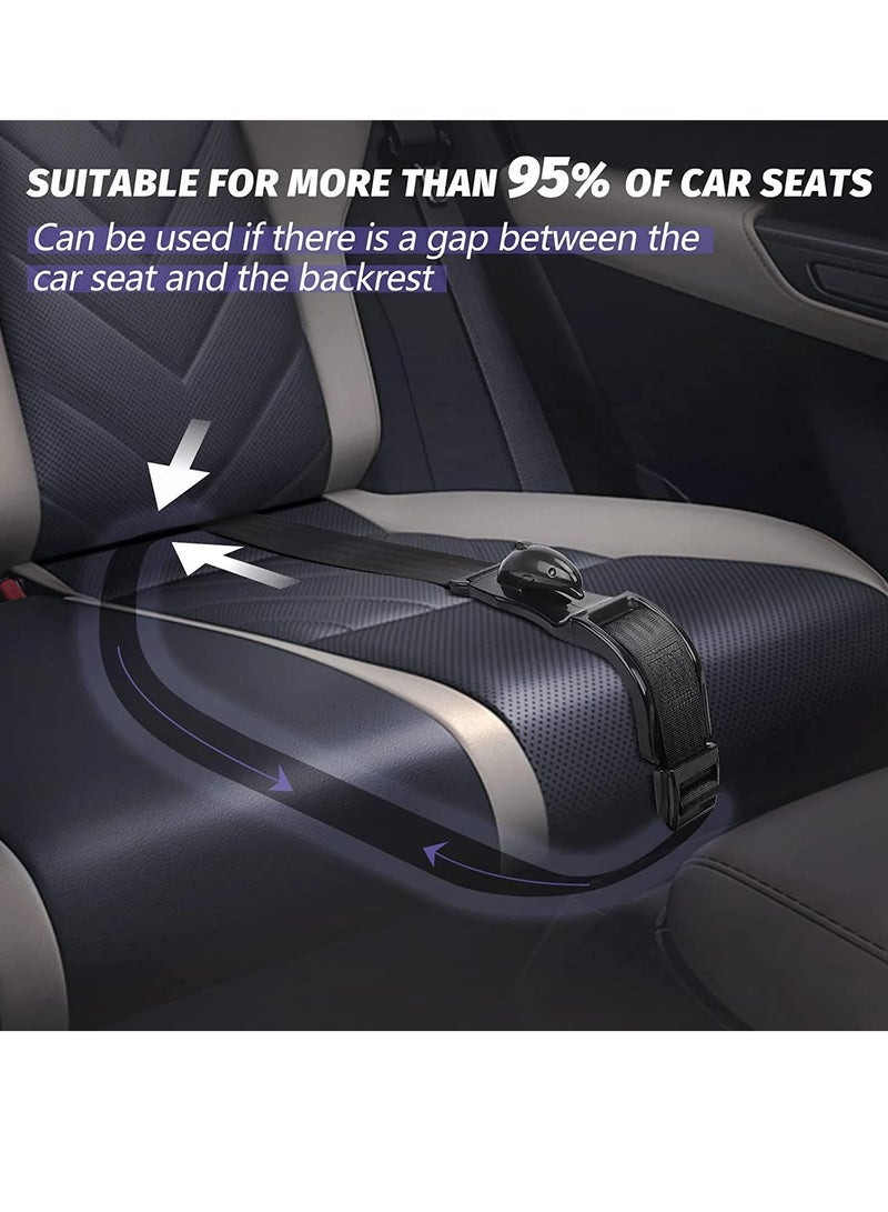 AROAQ Seat Belt Adjuster, Car Seat Safety Belly Support Belt For Pregnant Woman, Maternity Moms Car Comfort And Safety Driving Belt, Convenient Baby Protector Seat Belt Adjuster Extender, (Black)  - Image 3