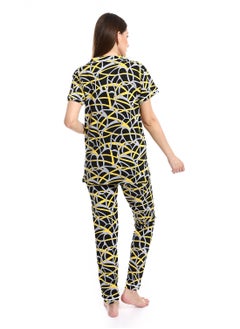Caesar Women Pajama Set With Pants And Button Design  - Image 4