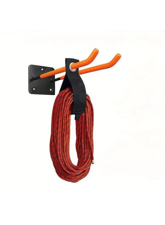 Black Heavy Duty Garage Tool Hooks 7pcs Wall Mounted Organizer With Pre Drilled Holes - Image 5