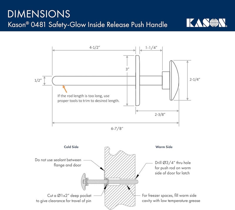 KASON 0481A Safety Glow Inside Release Handle, 10481A00600 - Image 4