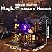 Flever Dollhouse Miniature DIY House Kit Creative Room with Furniture for Romantic Artwork Gift Magic Treasure House - Image 4