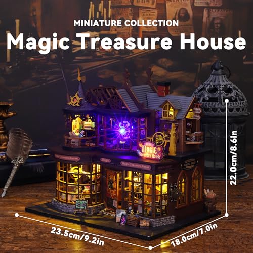 Flever Dollhouse Miniature DIY House Kit Creative Room with Furniture for Romantic Artwork Gift Magic Treasure House - Image 5