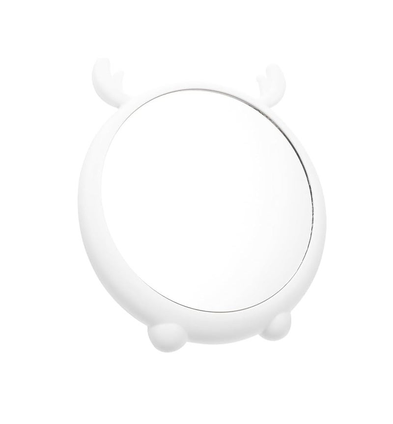 PUSHKH Makeup Mirror Decorative Vanity Makeup Mirror Round Hanging Mirror for Home Bedroom Dressing Table Makeup Mirror with Stand - Image 1