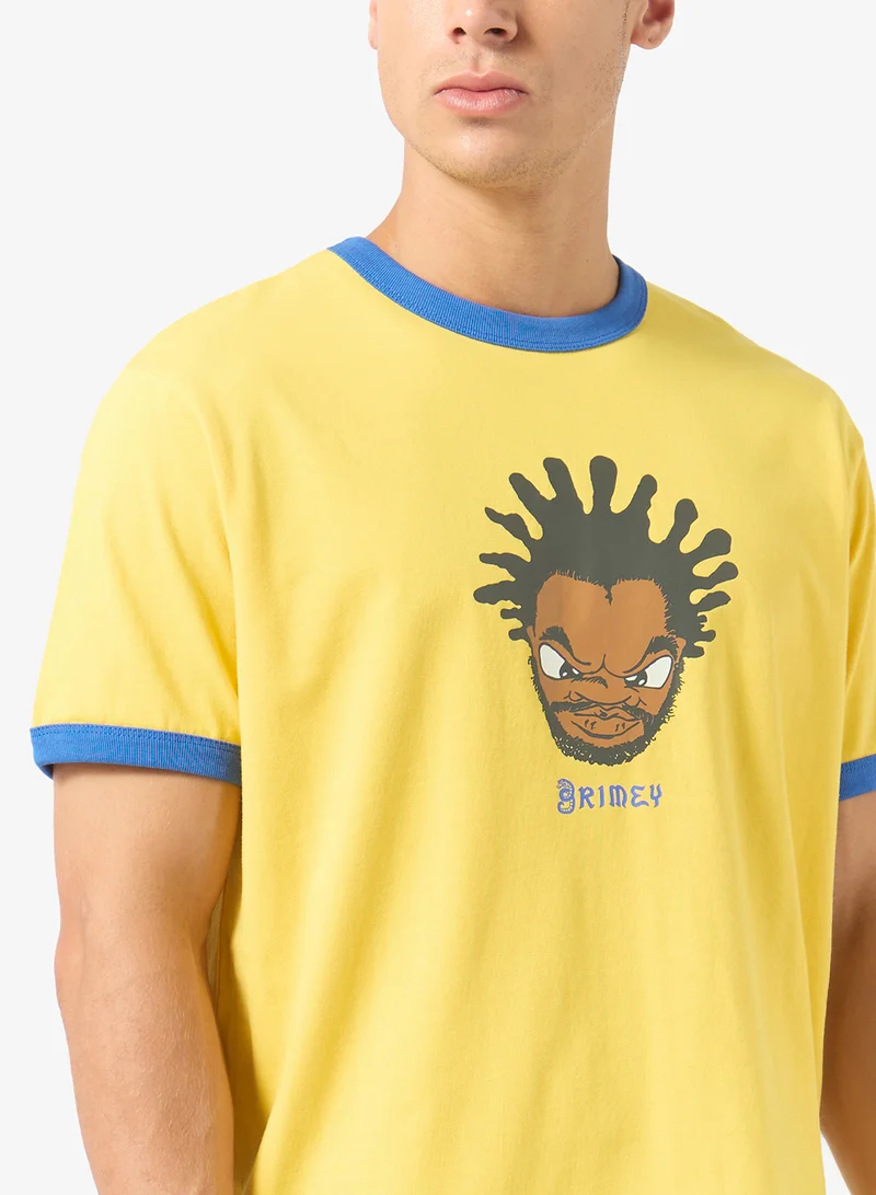Grimey  Droppin Science Ringer T-Shirt for Men | Best Price UAE