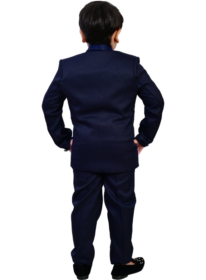 BT DEZINES طقم بدلة أولاد كحلي من  قطع لحفلات الزفاف - Image 2